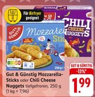 Mozzarella-Sticks oder Chili Cheese Nuggets Angebote von Gut & Günstig bei EDEKA Ludwigshafen für 1,99 €