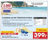 Aktuelles FLUGREISE AN DIE TÜRKISCHE RIVIERA Angebot bei Netto Marken-Discount in Braunschweig ab 399,00 €