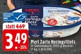 Zarte Heringsfilets Angebote von Merl bei EDEKA Osnabrück für 3,49 €
