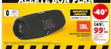 Enceinte portable JBL Charge 5 - JBL en promo chez Super U Enceinte portable JBL Charge 5 - JBL dans le catalogue Super U