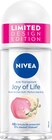Antitranspirant Deo Roll-on Joy of Life mit Rosen & Lilien Duft von NIVEA im aktuellen dm-drogerie markt Prospekt