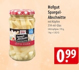 Spargel-Abschnitte mit Köpfen Angebote von Hofgut bei famila Nordost Stade für 0,99 €