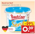 Senf von Bautz'ner für 0,39 € bei Netto Marken-Discount im Angebot Senf von Bautz'ner im aktuellen Netto Marken-Discount Prospekt