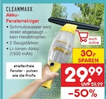 Akku-Fensterreiniger im Angebot bei Netto Marken-Discount in Eberswalde Akku-Fensterreiniger Angebote von Cleanmaxx bei Netto Marken-Discount Eberswalde für 29,99 €