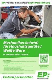 Aktueller EP: Elektromärkte Prospekt für Ortrand: EP:Fröhler & Wickfeld sucht Verstärkung mit 12} Seiten, 30.12.2025 - 17.01.2026