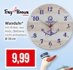 Wanduhr im Angebot bei Kaufhaus Stolz in Stralsund Wanduhr Angebote von Tony Brown by Stolz bei Kaufhaus Stolz Stralsund für 9,99 €
