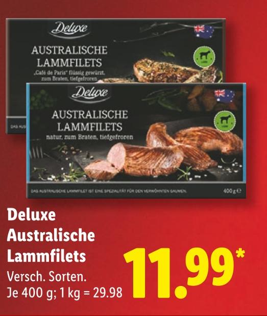 Australische Lammfilets