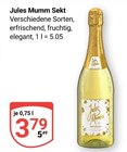 Sekt im Angebot bei GLOBUS in Völklingen Sekt Angebote von Jules Mumm bei GLOBUS Völklingen für 3,79 €