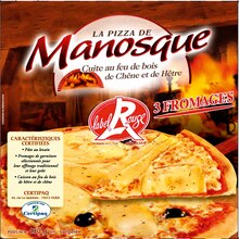 Dolce Pizza - La Pizza de Manosque dans le catalogue Monoprix Pizza surgelée Label Rouge 3 fromages - La Pizza de Manosque à 4,68 € en promo chez Monoprix