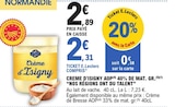 Promo Crème d'isigny aop 40% de mat. Gr. à 2,31 € dans le catalogue E.Leclerc à Dunkerque