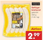 Aktuelle Bratwurst Angebote bei Netto Marken-Discount in Leipzig Aktuelles Geflügelbratwurst Angebot bei Netto Marken-Discount in Leipzig ab 2,99 €