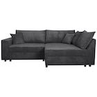 Aktuelles ECKSOFA Graphitfarben Cord Zierkissen, Rückenkissen, Bettkasten, Schlaffunktion, Rücken echt, Liegefläche im Originalstoff Angebot bei XXXLutz Möbelhäuser in Hildesheim ab 699,00 €