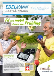 Blutdruckmessgerät im Sanitätshaus Edelmann Sonja Edelmann GmbH Prospekt "Fit und mobil durch den Frühling" mit 6 Seiten (Herne)