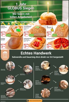 Brot im GLOBUS Prospekt "Aktuelle Angebote" mit 30 Seiten (Siegen (Universitätsstadt))