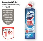 WC Gel Angebote von Domestos bei GLOBUS Saarbrücken für 1,59 €