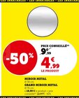 Miroir metal en promo chez Super U Miroir metal dans le catalogue Super U