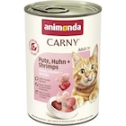 Zookauf - Animonda Cat Dose Carny Adult Pute & Huhn & Shrimps 400 g Angebot im Prospekt Animonda Cat Dose Carny Adult Pute & Huhn & Shrimps 400 g bei Zookauf im Prospekt "" für 1,99 €
