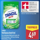 Aktiv Vollwaschmittel im Angebot bei ALDI Nord in Rheda-Wiedenbrück Aktiv Vollwaschmittel Angebote von TANDIL bei ALDI Nord Rheda-Wiedenbrück für 4,69 €