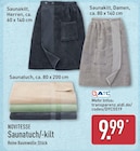 Saunakilt Herren von Novitesse im aktuellen ALDI Nord Prospekt