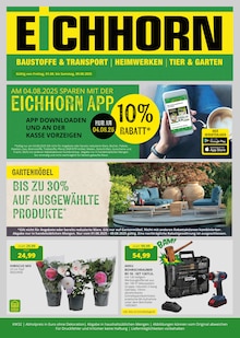 Aktueller Eichhorn Prospekt "Top Angebote" Seite 1 von 8 Seiten für Wartenberg