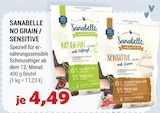 No Grain / Sensitive Angebote von Sanabelle bei Zookauf Hemer für 4,49 €