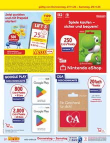 Geschenkkarte im Netto Marken-Discount Prospekt "Aktuelle Angebote" mit 54 Seiten (Bielefeld)