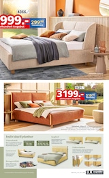 Polsterbett im Segmüller Prospekt 100 Jahre Segmüller Werkstätten auf S. 19