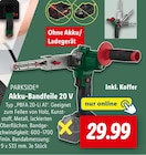 Aktuelles Akku-Bandfeile 20 V Angebot bei Lidl in Heilbronn ab 29,99 €