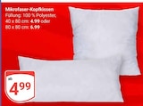 GLOBUS - Mikrofaser-Kopfkissen Angebot im Prospekt Mikrofaser-Kopfkissen bei GLOBUS im Prospekt "" für 4,99 €
