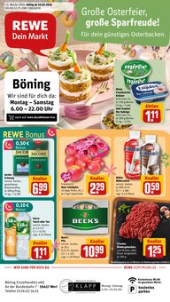 Aktueller REWE Prospekt "Dein Markt" Aktueller REWE Prospekt