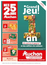 Catalogue Supermarchés Auchan Supermarché en cours à Loisy et alentours, MES 25 JOURS AUCHAN, 36 pages, 29/10/2024 - 03/11/2024