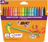 18 feutres de coloriage pointe moyenne - BIC KIDS - Intermarché Hyper à Niort 18 feutres de coloriage pointe moyenne - BIC KIDS en promo chez Intermarché Hyper Niort à 2,96 €