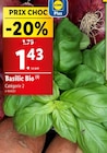 Promo Basilic Bio à 1,43 € dans le catalogue Lidl à Vallon-Pont-d'Arc