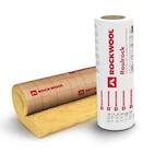 Rouleau laine de roche Rockwool Roulrock kraft - 1,2 x 2,4 m ép.200 mm R. 5,1 Km²/W - Rockwool en promo chez Castorama Antony à 11,90 €