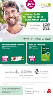 mea - meine apotheke Prospekt der KW 34 "Unsere August-Angebote" Aktueller mea - meine apotheke Prospekt "Unsere August-Angebote" Seite 1 von 4 Seiten
