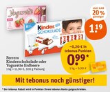 Aktuelles Kinderschokolade oder Erdbeere Angebot bei tegut in Jena ab 0,99 €