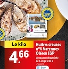 Huîtres creuses n°4 Marennes Oléron IGP dans le catalogue Lidl