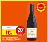 AOP Gigondas Rouge Les Nobles Dentelles en promo chez Intermarché Super Valence à 5,32 €