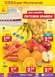 Bananen im Netto Marken-Discount Prospekt "Aktuelle Angebote" mit 72 Seiten (Kassel)