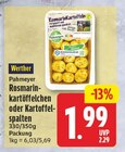Rosmarinkartöffelchen im Angebot bei WEZ in Bad Salzuflen Rosmarinkartöffelchen Angebote von Werther bei WEZ Bad Salzuflen für 1,99 €