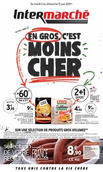 Prospectus Intermarché à Gragnague, "EN GROS, C'EST MOINS CHER", 20 pages de promos valables du 03/06/2025 au 15/06/2025