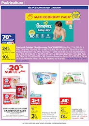 Offre Pampers dans le catalogue Carrefour du moment à la page 71