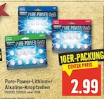 Pure-Power-Lithium-/Alkaline-Knopfzellen von EDEKA im aktuellen E center Prospekt für 2,99 €