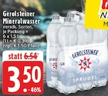 Mineralwasser im Angebot bei EDEKA in Soest Mineralwasser Angebote von Gerolsteiner bei EDEKA Soest für 3,50 €