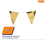 Geschenkartikel im Action Prospekt Wimpelkette Metallic im aktuellen Action Prospekt für 1,95 €