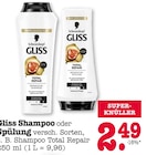 Gliss Shampoo oder Spülung Angebote von Schwarzkopf bei E center Offenbach für 2,49 €