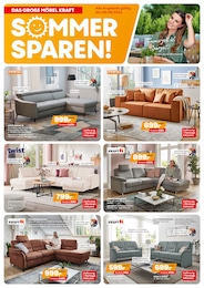 Sofa Angebot im aktuellen Möbel Kraft Prospekt auf Seite 1