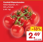 Aktuelle Tomaten Angebote bei Netto Marken-Discount in Braunschweig Aktuelles Cocktail Rispentomaten Angebot bei Netto Marken-Discount in Braunschweig ab 2,49 €