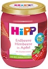 Erdbeere Himbeere in Apfel oder Pfirsich in Apfel Angebote von Hipp bei REWE Nürnberg für 1,11 €