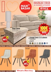 Catalogue Bazar & Déstockage Maxi Bazar en cours à Les Mureaux et alentours, "Meublez-vous de bonnes affaires", 12 pages, 01/10/2025 - 02/11/2025